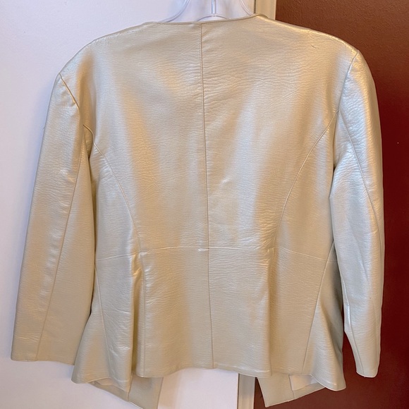 Light gold faux leather jacket - Picture 4 of 4